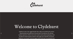 Desktop Screenshot of clydehurst.com