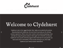 Tablet Screenshot of clydehurst.com